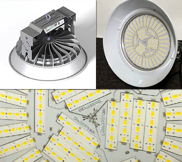 120 Watt&nbsp; High Bay lights with patented CoLH technology • lasts 92,000 hours, 93+ CRI